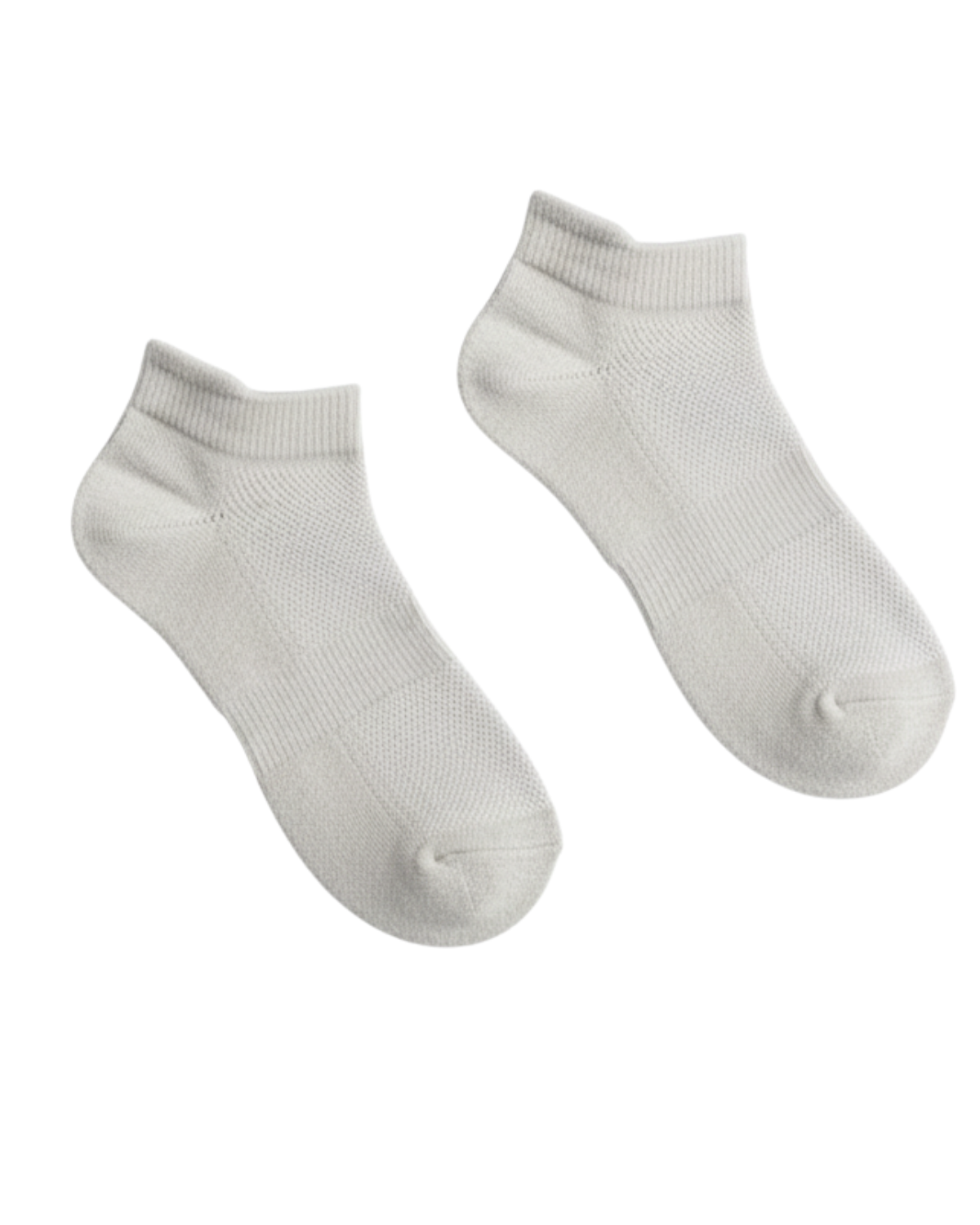 Bamboo Ankle White Socks
