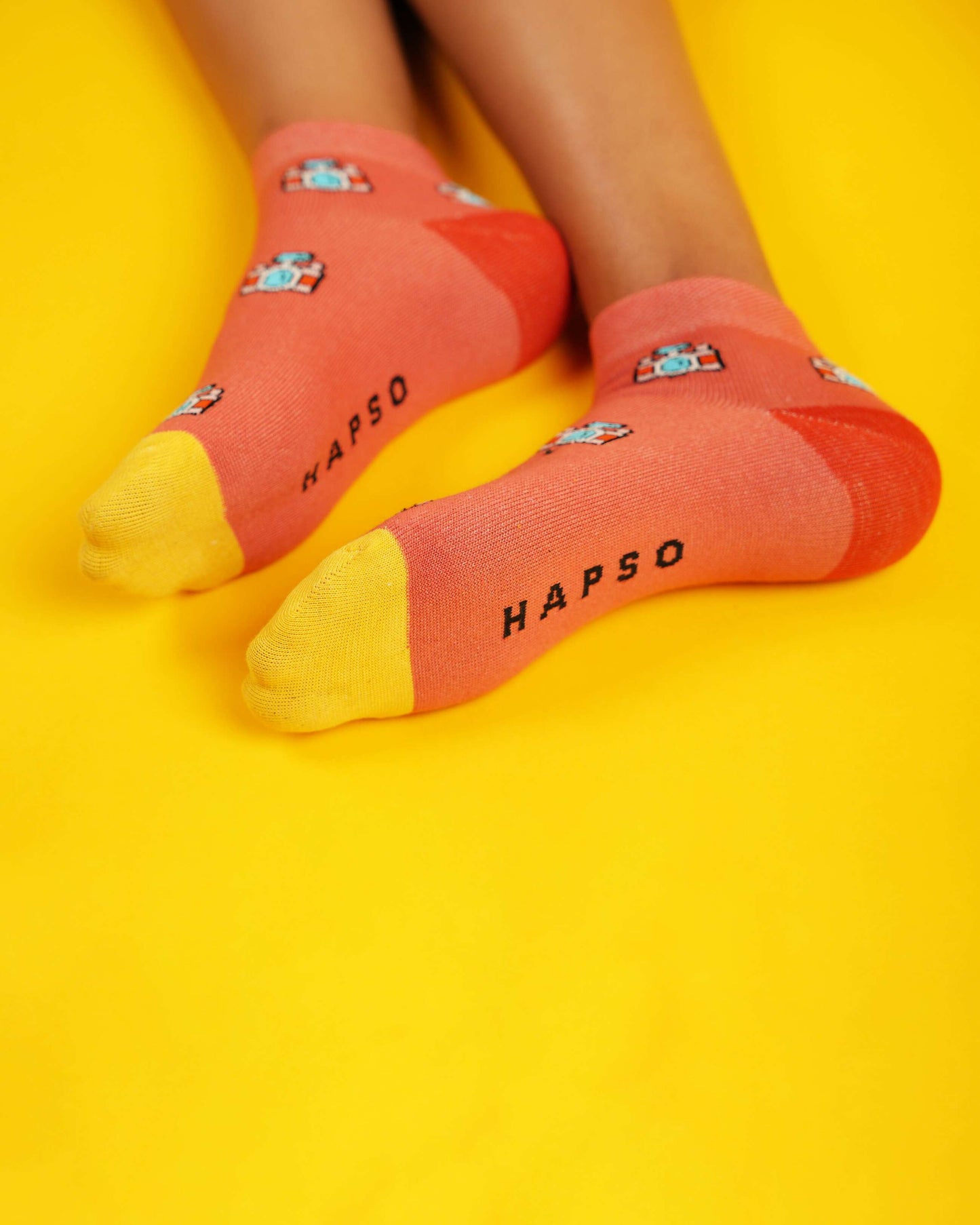 Shutterbug Orange Socks
