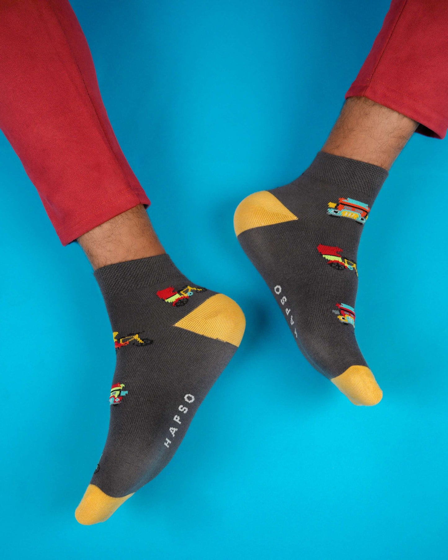 Desi Wheels Grey Socks