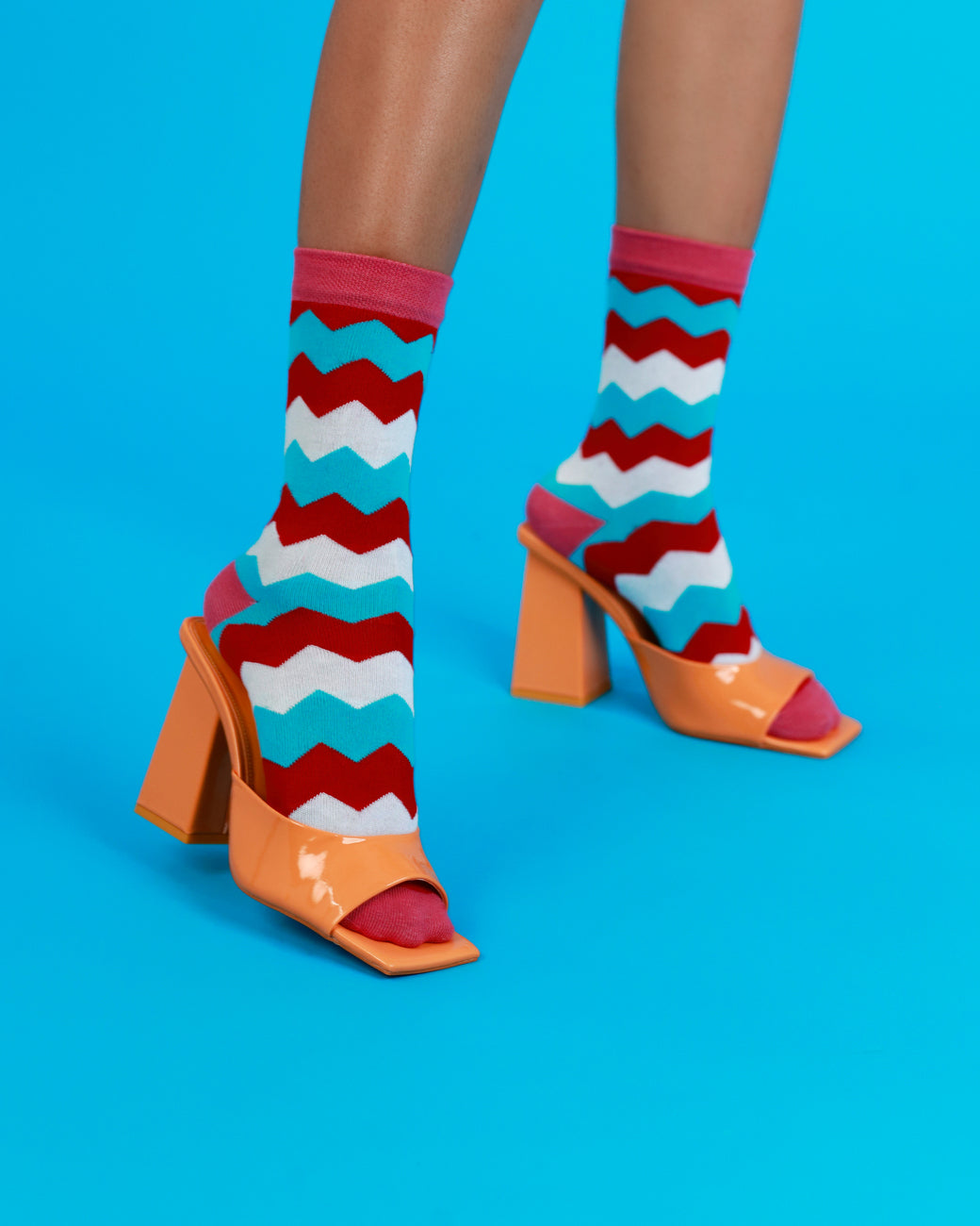 Zig Zag Candy Socks