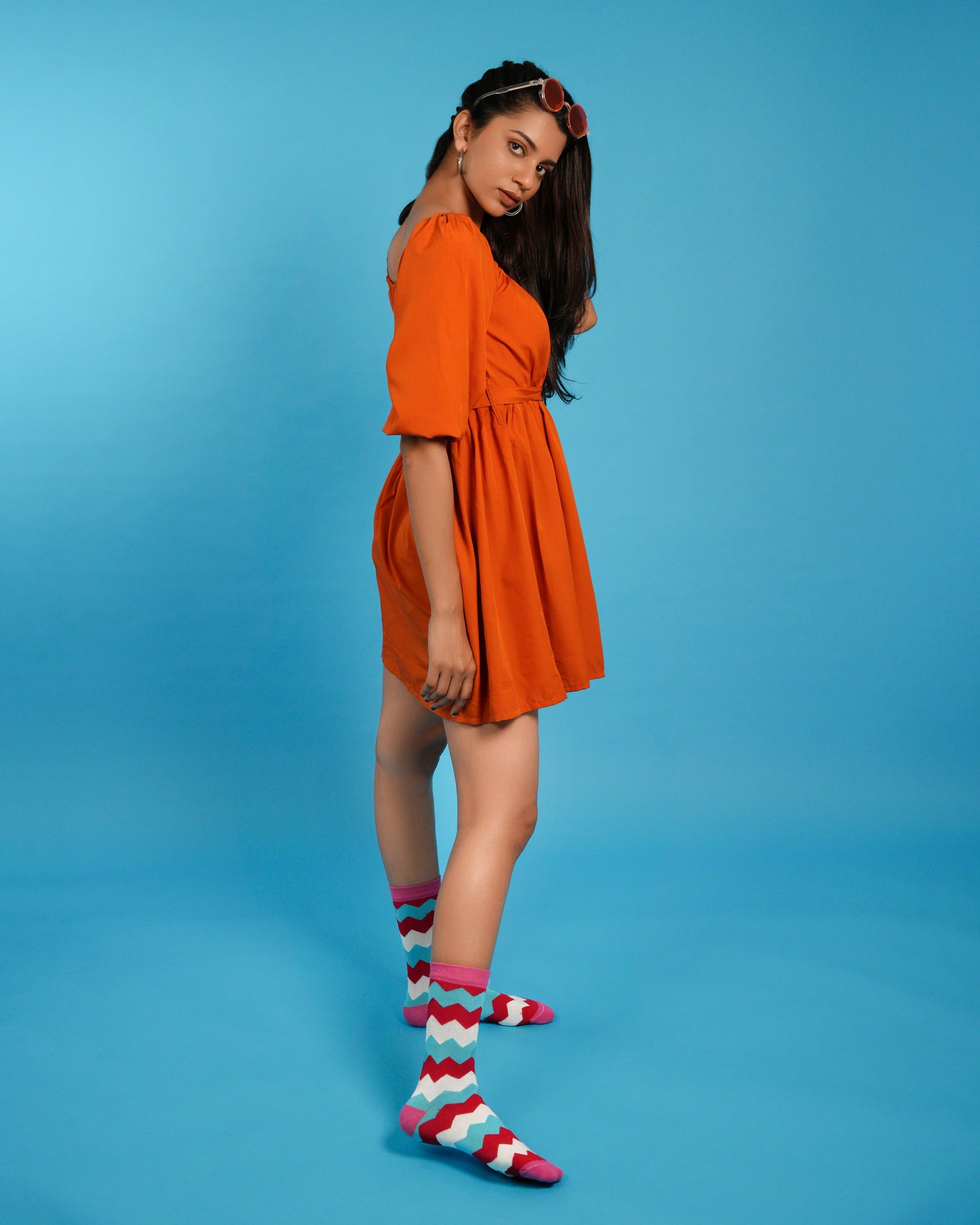 Zig Zag Candy Socks