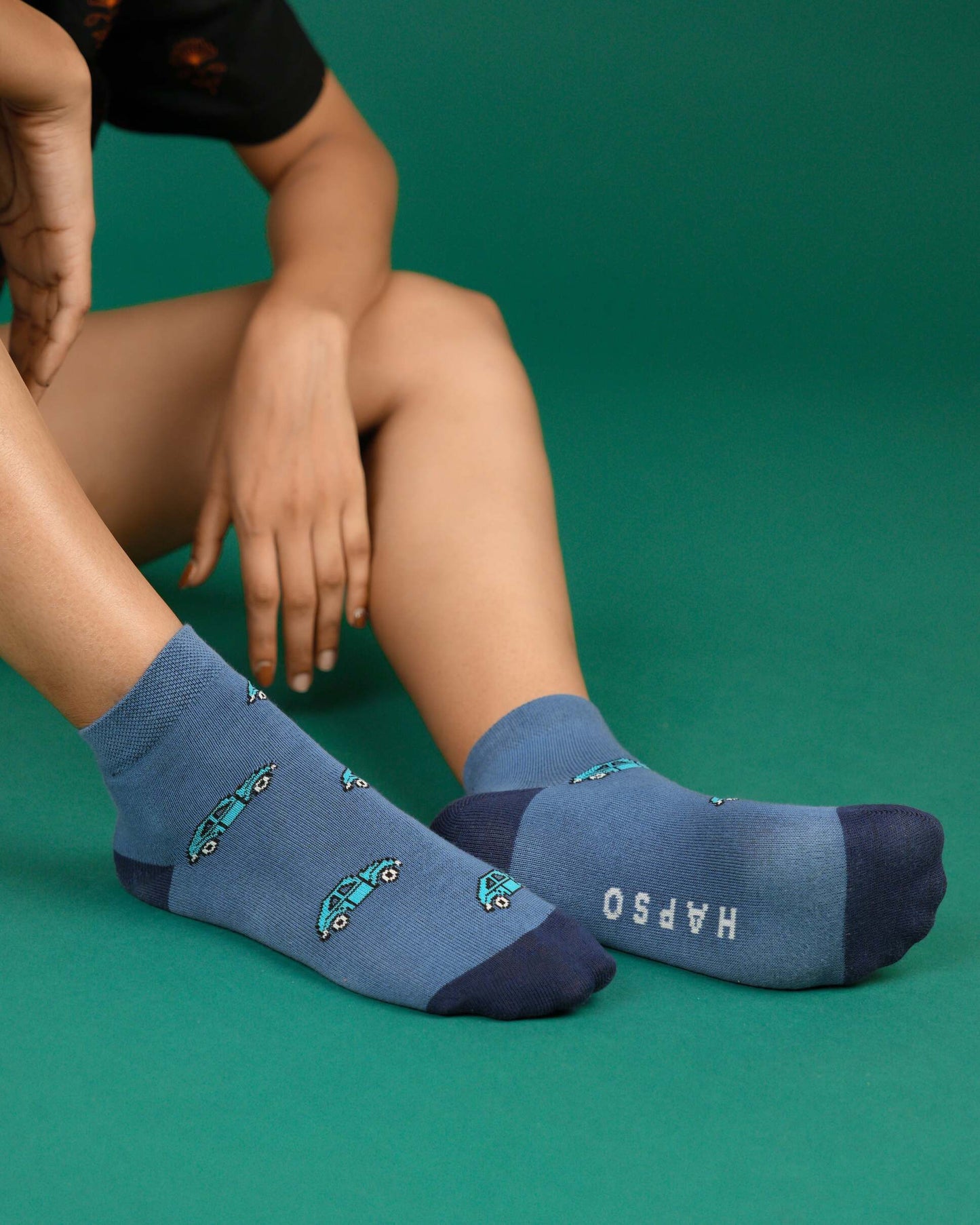 Drive On Blue Socks