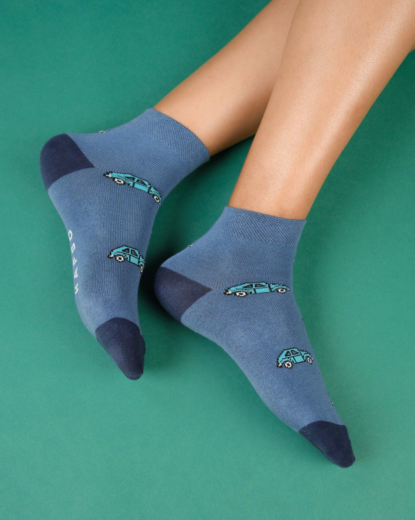 Drive On Blue Socks