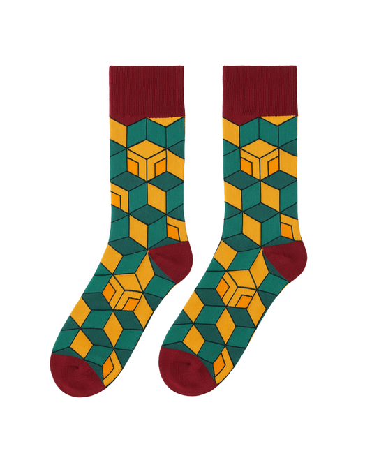 Giyu Tomioka Demon Slayer Inspired Socks