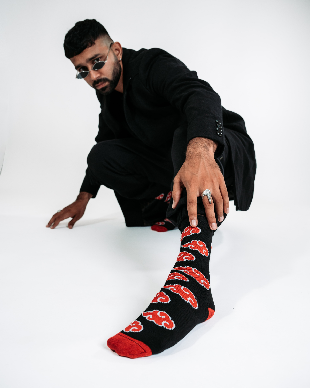Akatsuki Naruto Inspired Socks (Pack of 3)