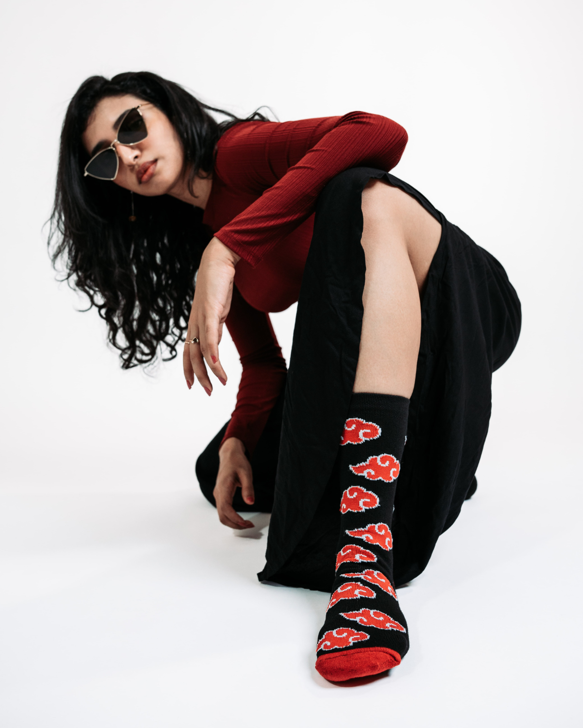 Akatsuki Naruto Inspired Socks (Pack of 3)