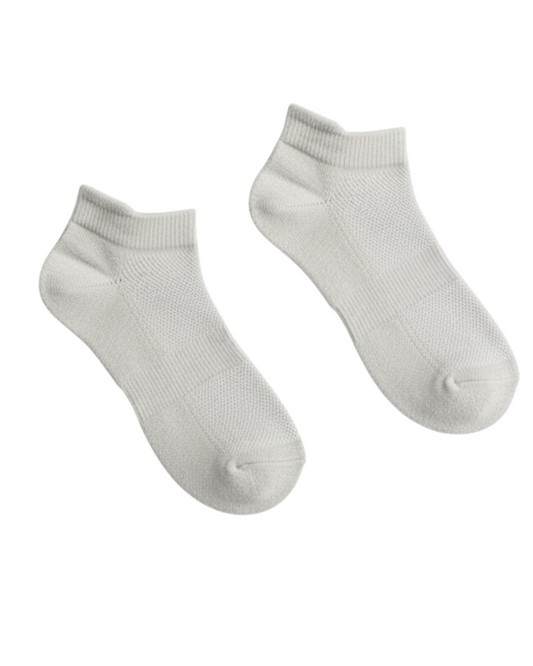Bamboo Ankle White Socks