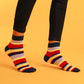 Earthy Red Stripe Socks
