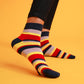 Earthy Red Stripe Socks