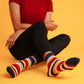 Earthy Red Stripe Socks