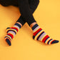 Earthy Red Stripe Socks