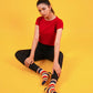Earthy Red Stripe Socks