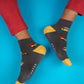 Desi Wheels Grey Socks