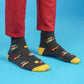 Desi Wheels Grey Socks