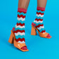 Zig Zag Candy Socks
