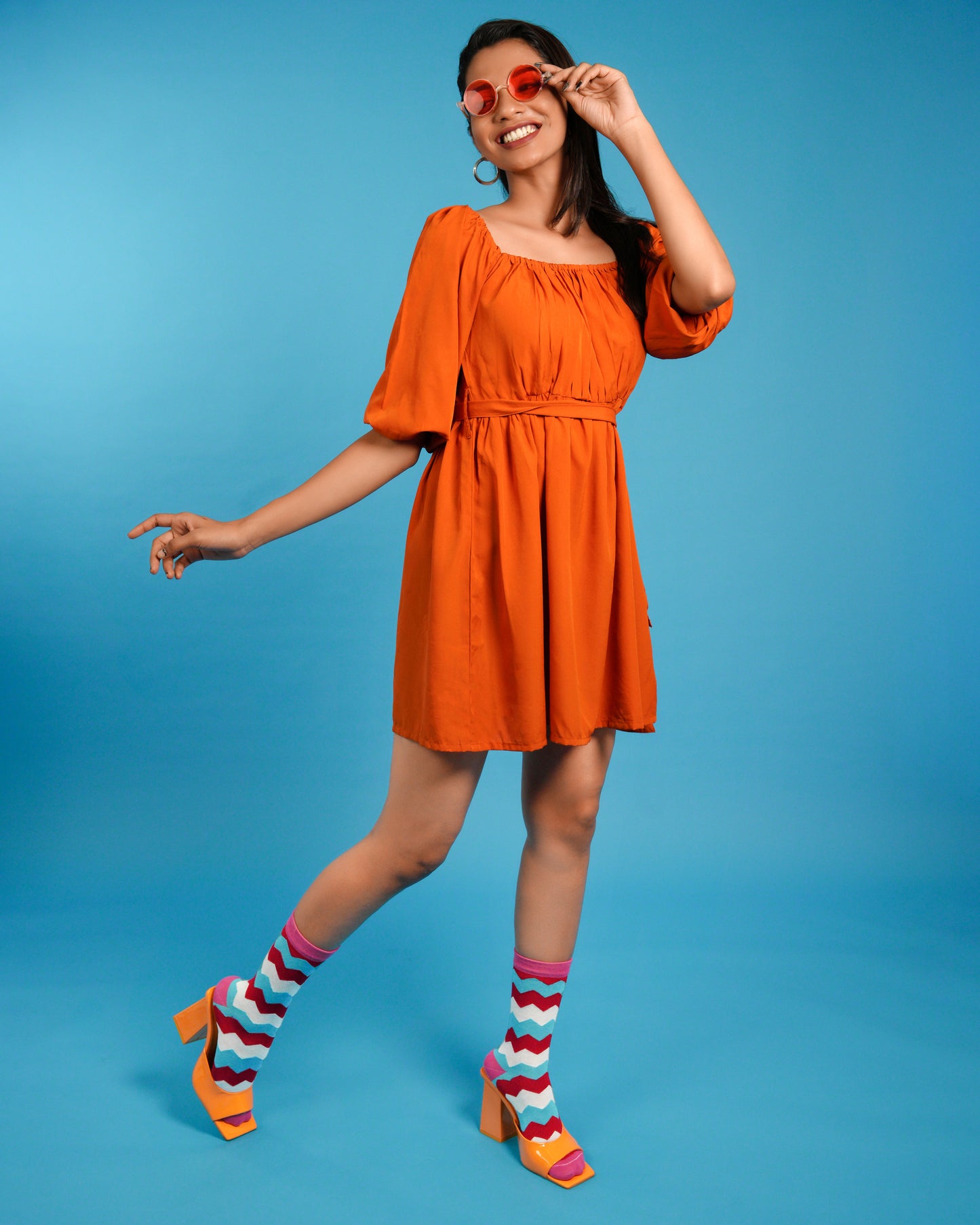 Zig Zag Candy Socks