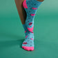 The Dots & Kisses Blue Socks
