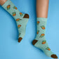 Raining Pineapple Green Socks