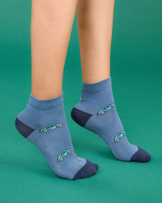 Drive On Blue Socks